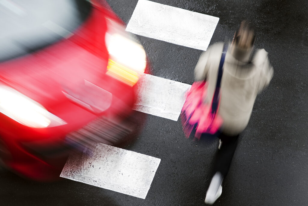 Pedestrian accidents often occur in crosswalks.